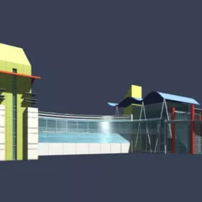 Modern Entrance Hall 3d model