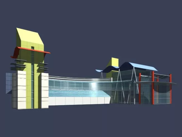 Modern Entrance Hall 3d model Modern Entrance Hall 3d model