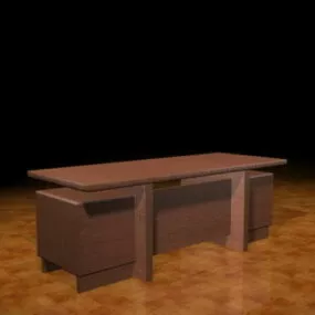 Modern Executive Desk 3d model