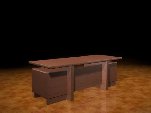 Modern Executive Desk 3d model Modern Executive Desk 3d model