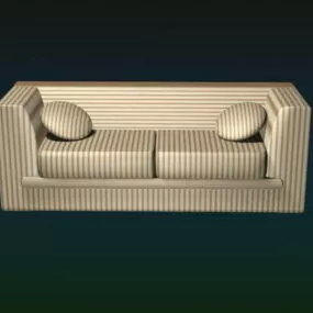 Modern Fabric Loveseat 3d model