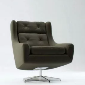 Chair Modern Fabric Reclining 3d model