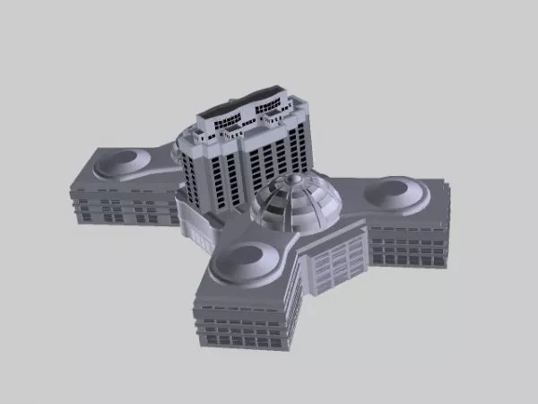 Modern Factory Buildings 3d model Modern Factory Buildings 3d model