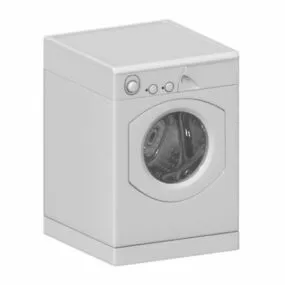 Modern Front-loading Washing Machine 3d model