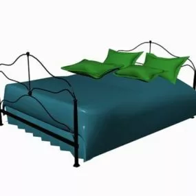 Modern Iron Bed 3d model