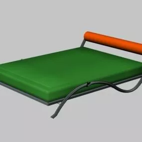Modern Metal Daybed 3d model