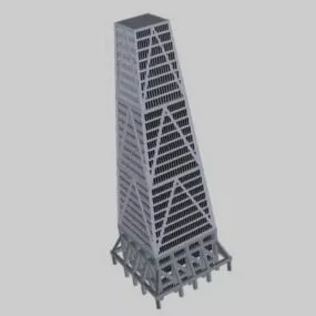 Modern Office Block 3d model