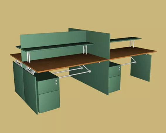 Modern Office Workstation 3d model Modern Office Workstation 3d model