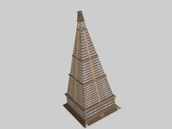 Modern Pyramid Building 3d model Modern Pyramid Building 3d model