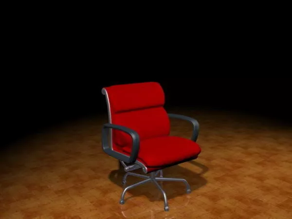 Modern Red Task Chair 3d model Modern Red Task Chair 3d model