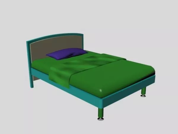 Modern Single Bed 3d model Modern Single Bed 3d model