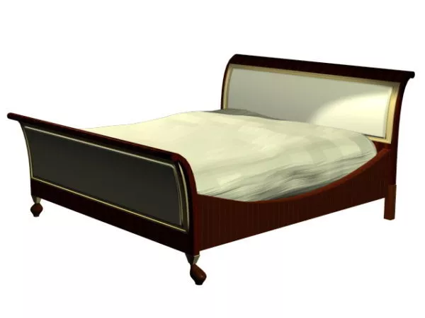 Modern Sleigh Bed 3d model Modern Sleigh Bed 3d model
