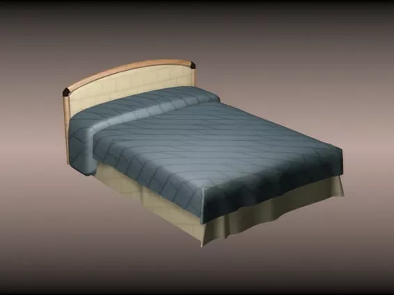 Modern Soft Double Bed 3d model Modern Soft Double Bed 3d model