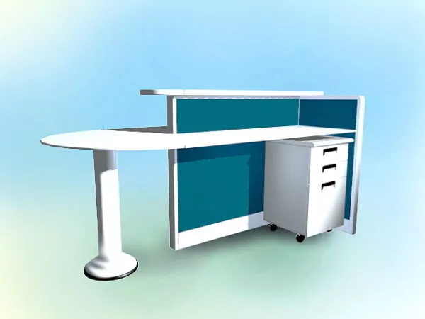 Modern Workstation Table 3d model Modern Workstation Table 3d model