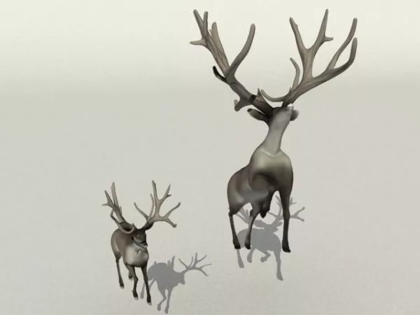 Statue Of Deer 3d model