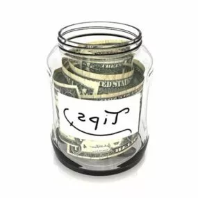 Money Glass Bottle 3d model