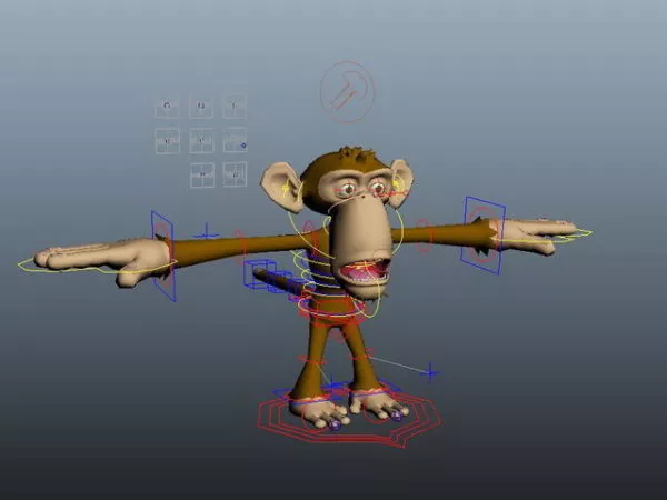 Baby Monkey Cartoon 3d model