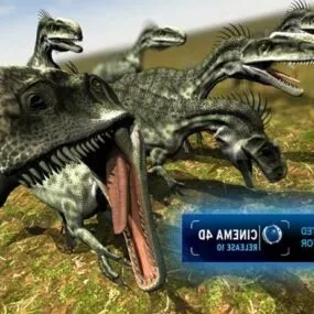 Monolophosaurus Dinosaur 3d model