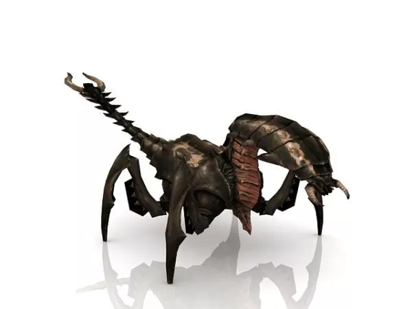 Green Scorpion Game Animal 3d model