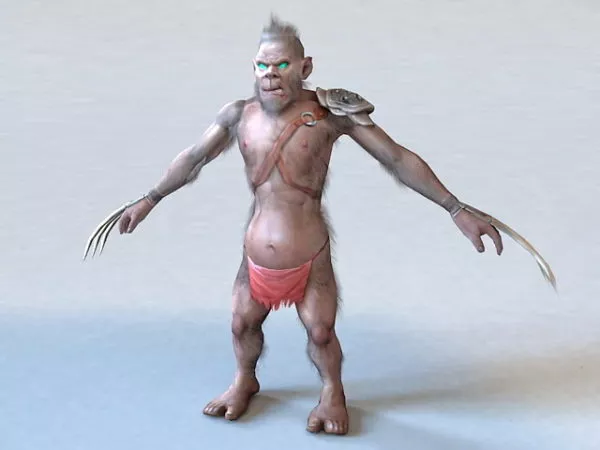 Monster With Claws 3d model Monster With Claws 3d model