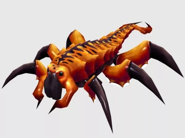 Golden Scorpion 3d model