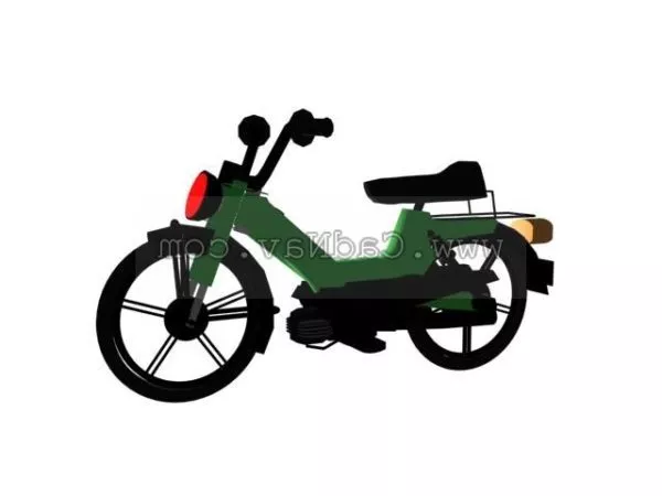 Lady Bicycle Small Wheel 3d model