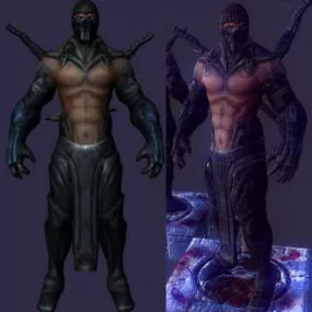 Mortal Kombat Sub-zero Character 3d model