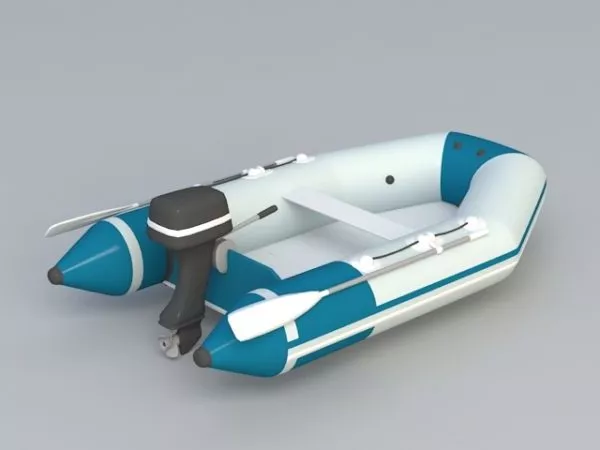 Fan Motor With Blade 3d model