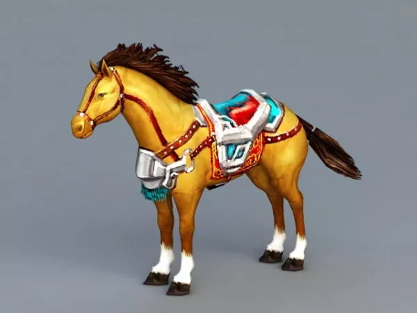 Mount Horse 3d model Mount Horse 3d model