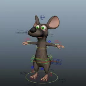 Mouse Cartoon Character 3d model