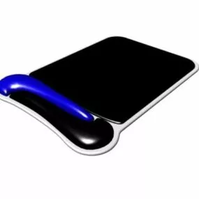Mousepad With Padded Wrist Rest 3d model