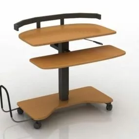 Movable Laptop Table 3d model