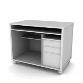 Moveable Computer Table Furniture 3d model