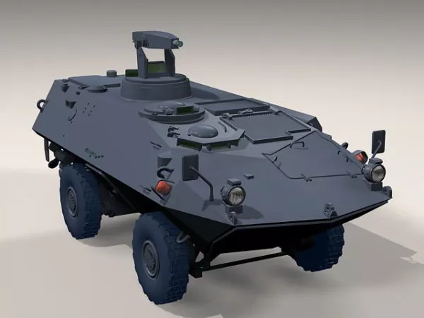 Mowag Armoured Wheeled Vehicle 3d model Mowag Armoured Wheeled Vehicle 3d model