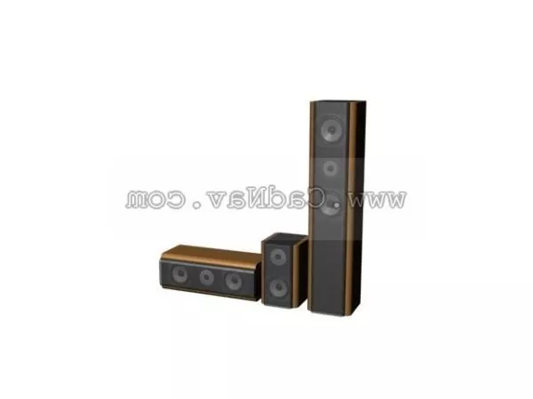 Multimedia Speakers 3d model Multimedia Speakers 3d model
