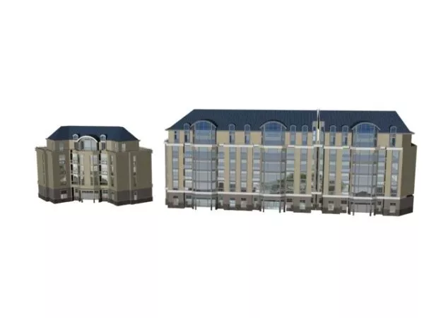 Multiple Dwelling Building 3d model Multiple Dwelling Building 3d model