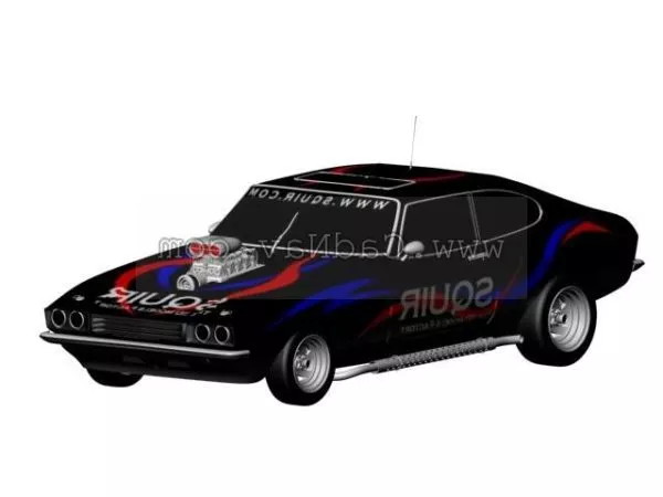 Muscle Car 3d model Muscle Car 3d model