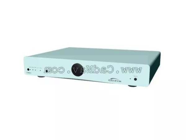 General Pc Computer Case Grey Color 3d model