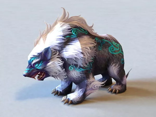 Mythical Bear Creature 3d model Mythical Bear Creature 3d model