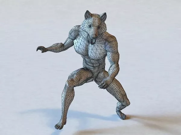 Mythical Creatures Werewolf 3d model Mythical Creatures Werewolf 3d model