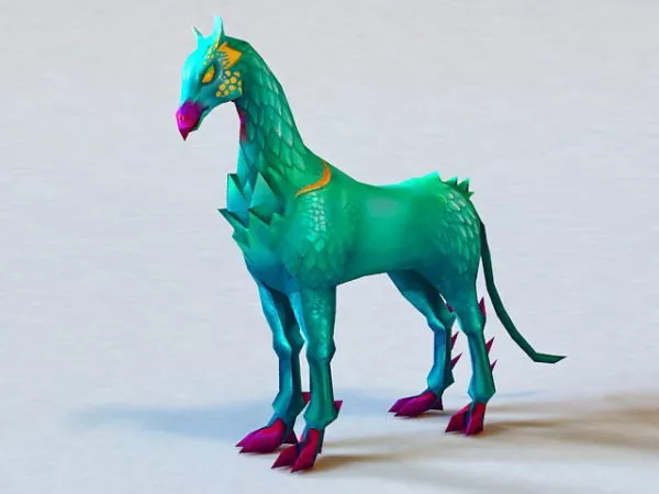 Mythical Horse Creature 3d model Mythical Horse Creature 3d model