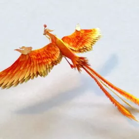 Mythical Phoenix Rigged 3d model