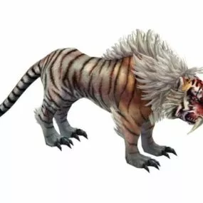Mythical Tiger 3d model