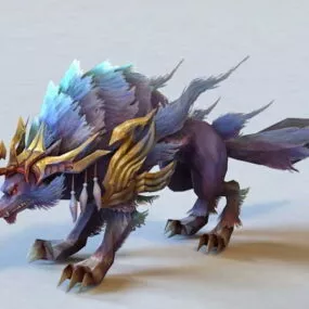 Mythical Wolf 3d model