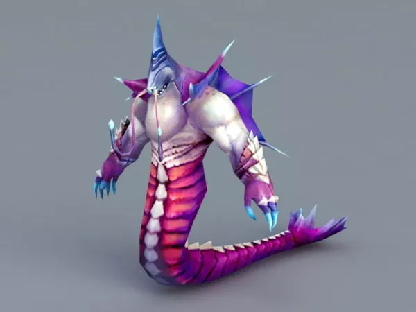 Naga Warrior 3d model