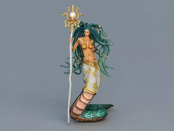 Naga Warrior 3d model