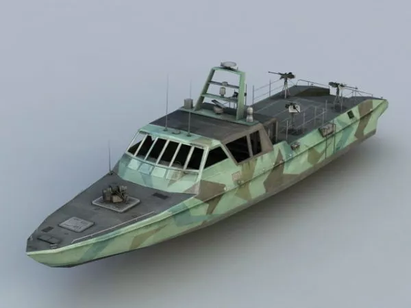 Low Poly Boat 3d model