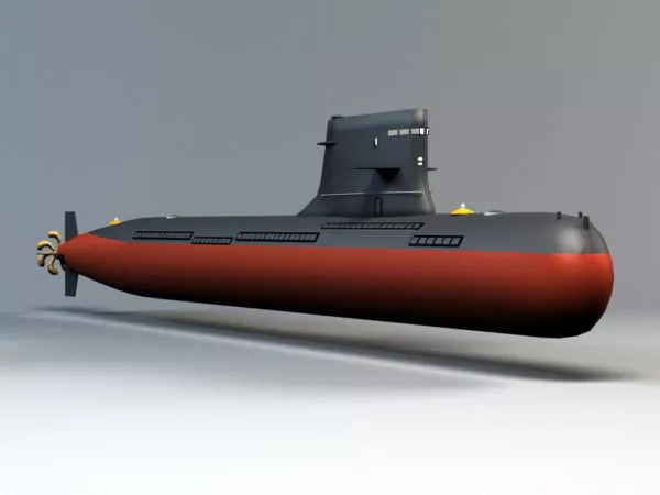 Ss794 Attack Submarine 3d model
