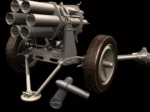 Nebelwerfer Rocket Launcher 3d model Nebelwerfer Rocket Launcher 3d model
