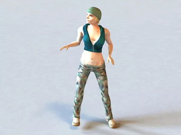 Need For Speed Underground Girl 3d model Need For Speed Underground Girl 3d model